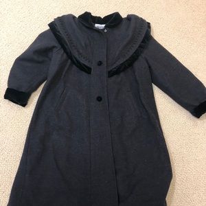 Braetan Girl Wool and Velvet coat